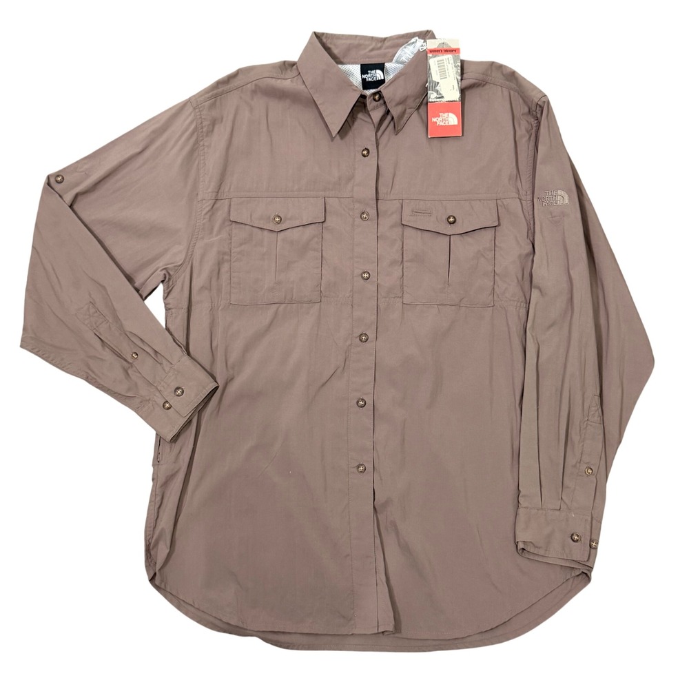 The North Face Tekware Womens Ventilation Long Sleeve Shirt in Praline NWT (LG)